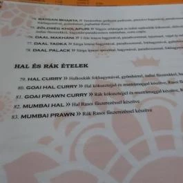 Royal Rasoi Indiai Étterem Budapest - Étlap/itallap