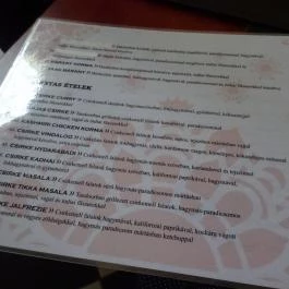 Royal Rasoi Indiai Étterem Budapest - Étlap/itallap