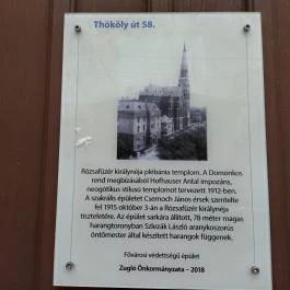 Rózsafüzér Királynéja Plébániatemplom, Budapest - Egyéb