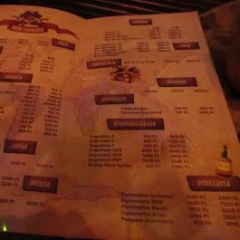 Rumpus Tiki Bar Budapest - Étlap/itallap