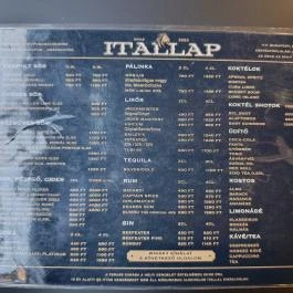 Ryl pub - a macskához, Budapest - Étlap/itallap