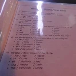 Sakura Gozsdu Budapest - Étlap/itallap