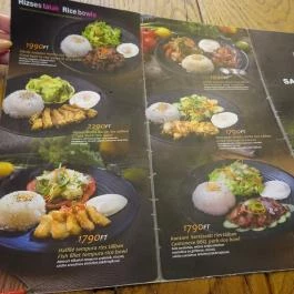 Sakura Ramen - Király utca Budapest - Étlap/itallap