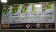 Salad Box - Pólus Center Budapest - Étlap/itallap