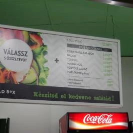 Salad Box - Pólus Center Budapest - Étlap/itallap