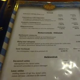 Salvator Étterem Székesfehérvár - Étlap/itallap