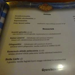 Salvator Étterem Székesfehérvár - Étlap/itallap