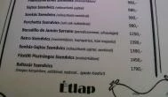 Sarki Fűszeres Budapest - Étlap/itallap