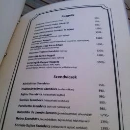 Sarki Fűszeres, Budapest - Étlap/itallap