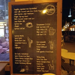 Sarokház Kávézó, Miskolc - Étlap/itallap