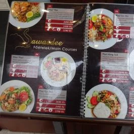 Sawasdee Thai Étterem Budapest - Étlap/itallap