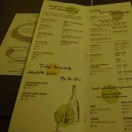 Schieszl Vendéglő és Borház, Budakalász - Étlap/itallap