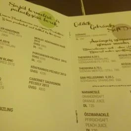 Schieszl Vendéglő és Borház, Budakalász - Étlap/itallap