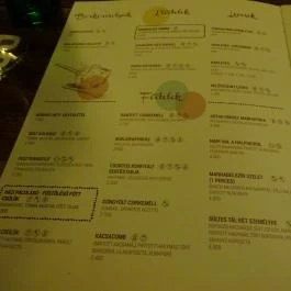 Schieszl Vendéglő és Borház, Budakalász - Étlap/itallap