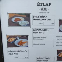 Séf Asztala - Kossuth Lajos tér Budapest - Étlap/itallap