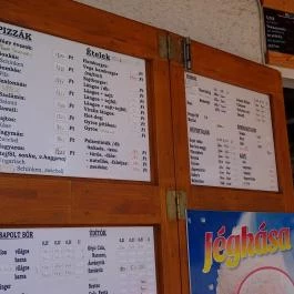 Sellő Büfé a Partybüfé, Fonyód - Étlap/itallap