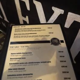 Semmi Extra Budapest - Étlap/itallap