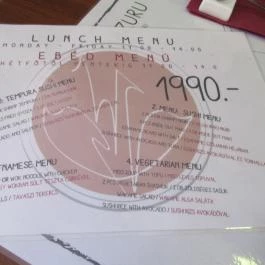 Senbazuru Bistro Budapest - Étlap/itallap