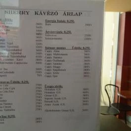 Sherry Étterem - Tesco Gyöngyös - Étlap/itallap
