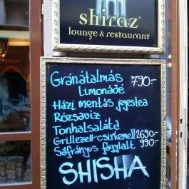 Shiraz Perzsa Étterem, Budapest - Étlap/itallap