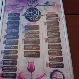 SHOT Cafe & Bar 2.0 Budapest - Étlap/itallap