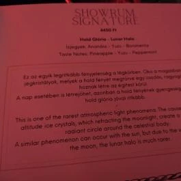 ShowRum Bar Budapest - Étlap/itallap