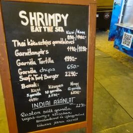 Shrimpy Street Food Bar Budapest - Étlap/itallap