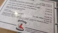 Shrimpy Street Food Bar Budapest - Étlap/itallap