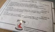 Shrimpy Street Food Bar Budapest - Étlap/itallap