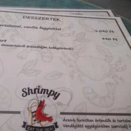 Shrimpy Street Food Bar Budapest - Étlap/itallap