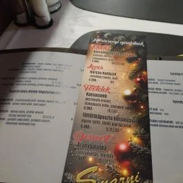 Smarni Étterem, Gödöllő - Étlap/itallap