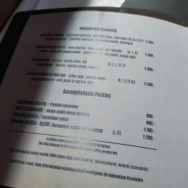 Smarni Étterem, Gödöllő - Étlap/itallap