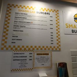 Smash Lab Burgers Budapest - Étlap/itallap