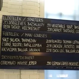 Société.démo Gastro - Belvárosi Piac Budapest - Étlap/itallap
