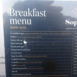 Sophie Brasserie Budapest - Étlap/itallap