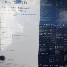 Sophie Brasserie Budapest - Étlap/itallap