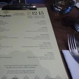 Sophie Brasserie Budapest - Étlap/itallap