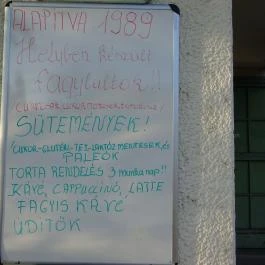 Sorrento Cukrászda Budapest - Étlap/itallap