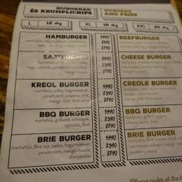 Soul Food Budapest - Étlap/itallap