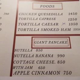 Spatula Cafe Budapest - Étlap/itallap