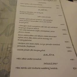 Stadt Étterem & Kávézó, Budakeszi - Étlap/itallap