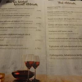 Stadt Étterem & Kávézó, Budakeszi - Étlap/itallap