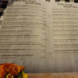 Stadt Étterem & Kávézó, Budakeszi - Étlap/itallap