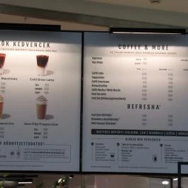 Starbucks - Westend Terrace Budapest - Étlap/itallap