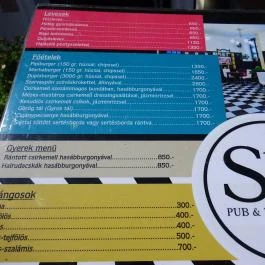 StE Étterem & Pub, Szentendre - Étlap/itallap