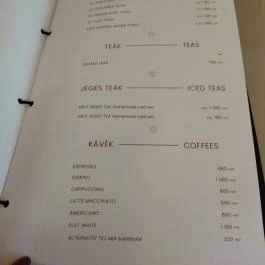 Steam Budapest Budapest - Étlap/itallap