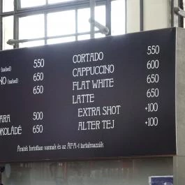 Steamhouse Café - Batthyány téri Vásárcsarnok Budapest - Étlap/itallap