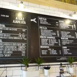 Stég - Halsütöde - Gozsdu Udvar Budapest - Étlap/itallap