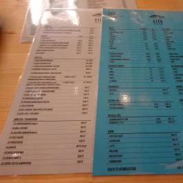 Stég - Halsütöde - Gozsdu Udvar Budapest - Étlap/itallap