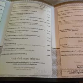 Stelázsi Kávézó, Étterem & Borbár, Budapest - Étlap/itallap